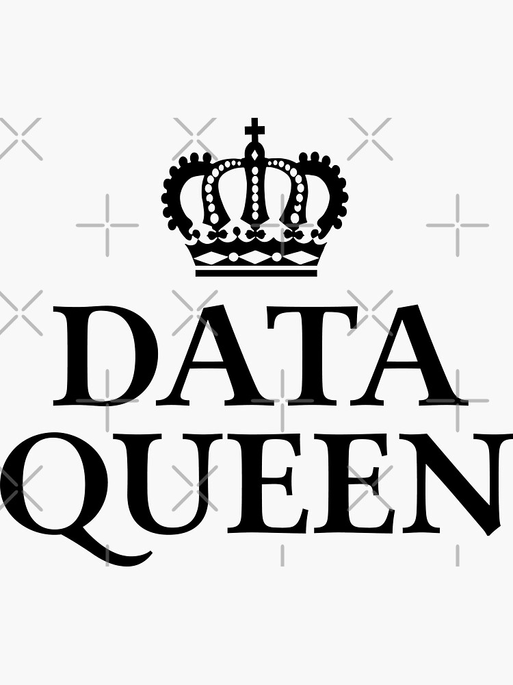 Thumbnail 3 of 3, Sticker, Data Queen designed and sold by teesaurus.