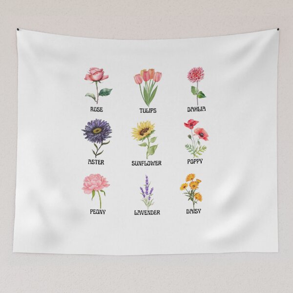 Item preview, Types Of Flowers Garden Floral designed and sold by BeansHotTees.