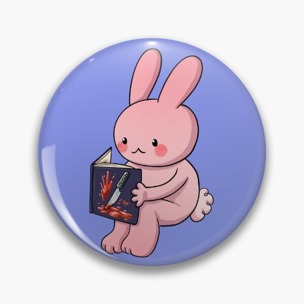 Item preview, bunny reading horror designed and sold by warenillus.
