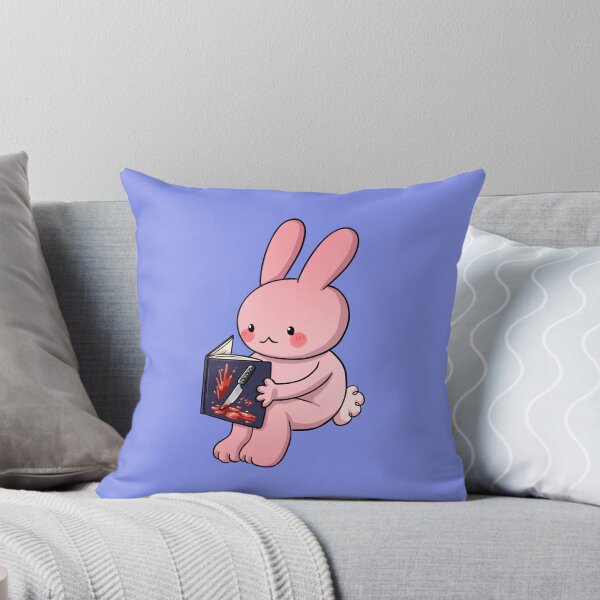 Item preview, bunny reading horror designed and sold by warenillus.