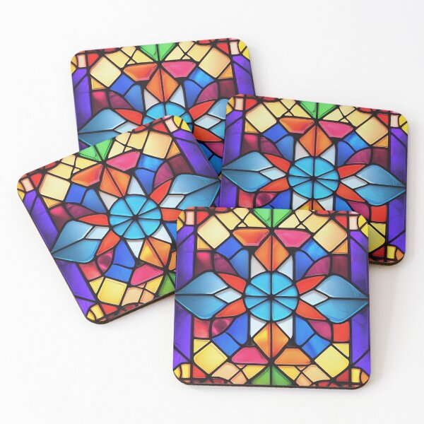 Item preview, Abstract Stained Glass Pattern Design designed and sold by TheArtOfPat.