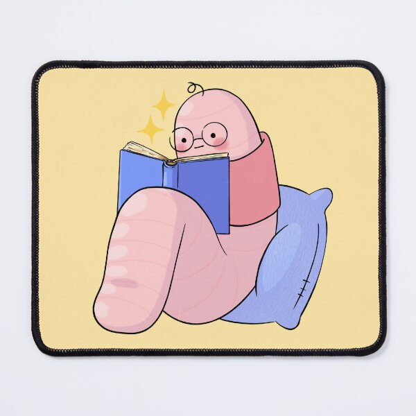 Item preview, book worm cute designed and sold by warenillus.