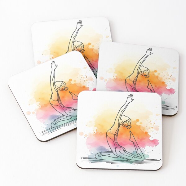 Item preview, simple Yoga water color art  designed and sold by tsgayathri.