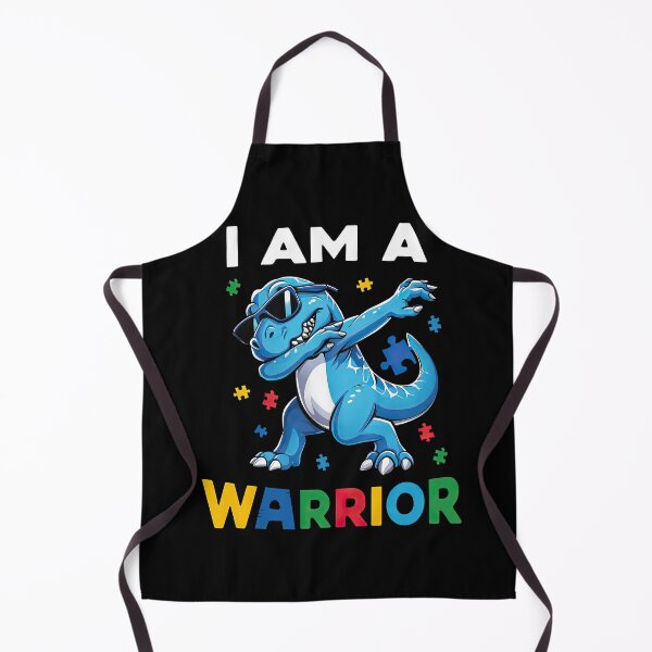 Item preview, Autism Dinosaur I AM A WARRIOR Autism Support T-Rex autism awareness Tee designed and sold by MAPDDesigns.