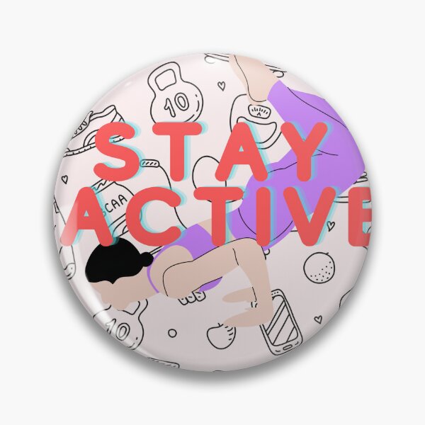 Item preview, Stay active sticker designed and sold by jckali.