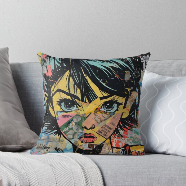 Item preview, Vibrant Pop Art Graffiti Girl - Comic Book Style designed and sold by 33wolvesdesigns.