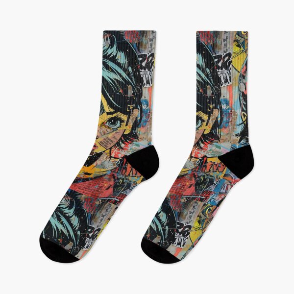 Item preview, Vibrant Pop Art Graffiti Girl - Comic Book Style designed and sold by 33wolvesdesigns.