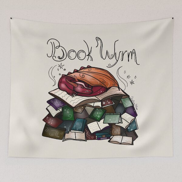 Item preview, Book Wyrm designed and sold by Tres Corda Designs.