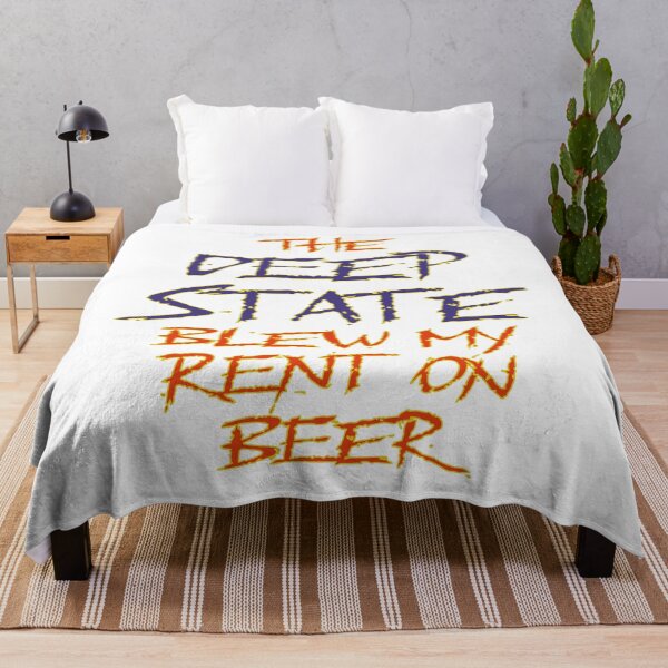 Item preview, The Deep State Blew My Rent on Beer designed and sold by Matthew Kinnersly.