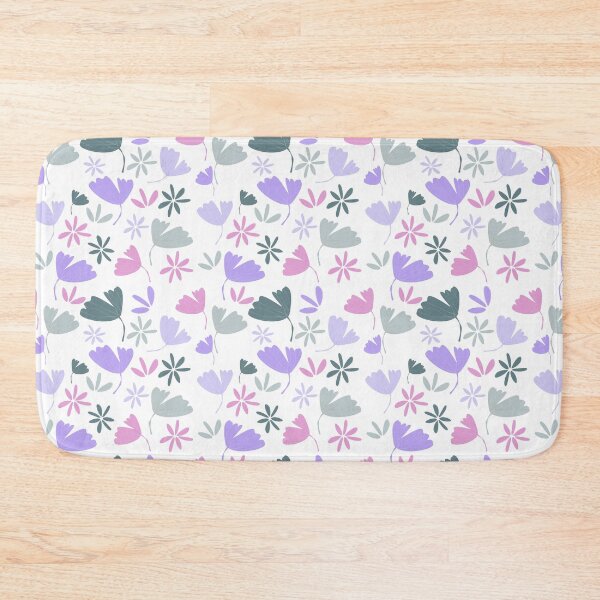 Item preview, Colorful purple ginkgo leafs seamless pattern on white background. designed and sold by Jayjaynaenae.