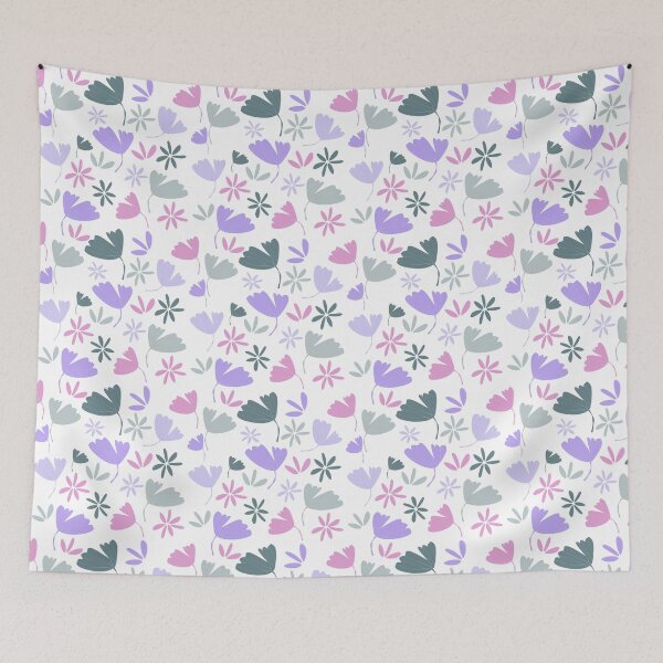 Item preview, Colorful purple ginkgo leafs seamless pattern on white background. designed and sold by Jayjaynaenae.