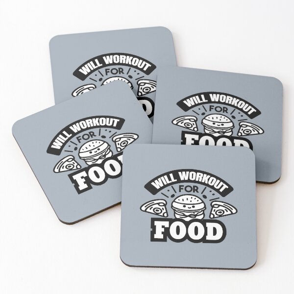 Item preview, Will Workout For Food: Cute Fitness Training Burger designed and sold by Daqomm.