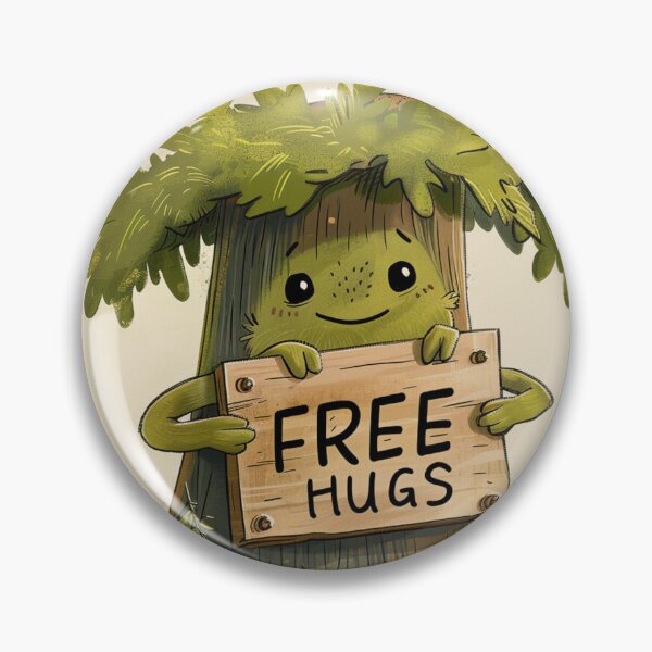 Item preview, Cheerful Cartoon Tree with Free Hugs designed and sold by Ace Apparel  Attire.