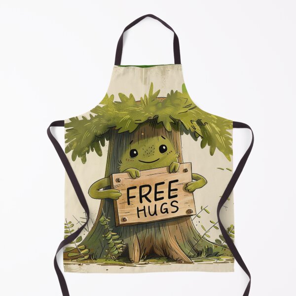 Item preview, Cheerful Cartoon Tree with Free Hugs designed and sold by Ace Apparel Attire.