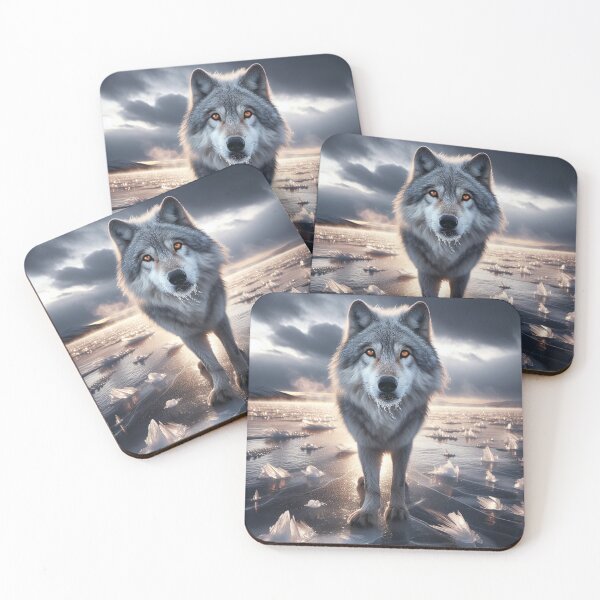 Item preview, Frozen Symphony: A Majestic Wolf in Ice designed and sold by NightshadeWolfs.