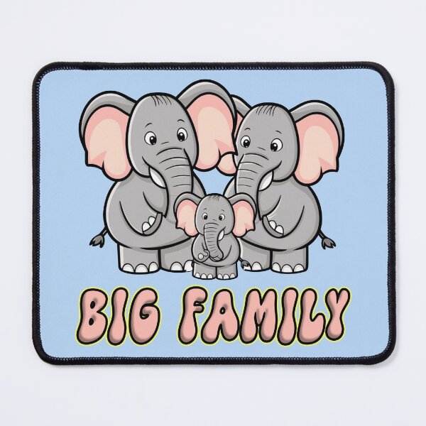 Item preview, Smiling family of elephants designed and sold by winaidigidesign.