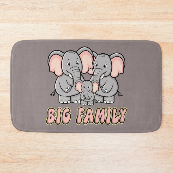 Item preview, Smiling family of elephants designed and sold by winaidigidesign.