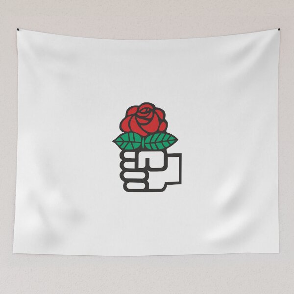 Item preview, Socialism - The Fist and Red Rose Symbol designed and sold by Martstore.