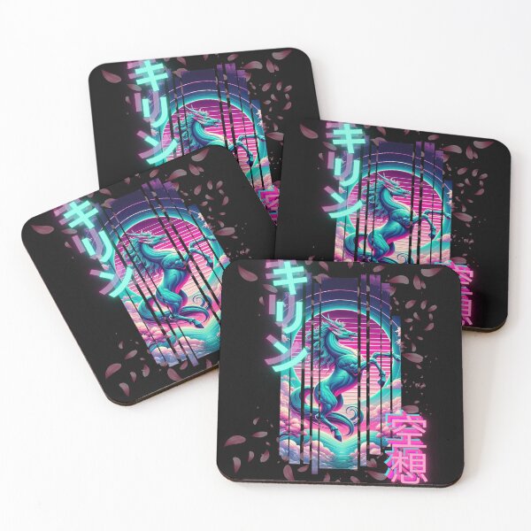 Item preview, Vaporwave Kirin Dream Kanji Phases designed and sold by GemWerqs.