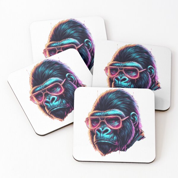 Item preview, colorful gorilla designed and sold by OVXIO.