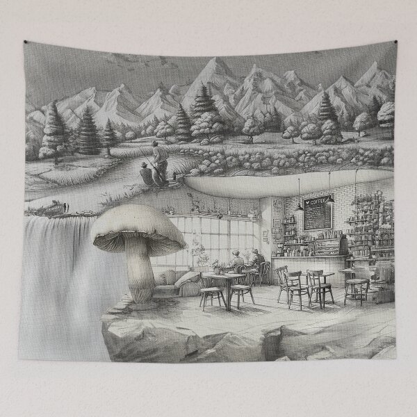 Item preview, Espresso Under the Snowcapped Peaks designed and sold by Siemer Production Company.