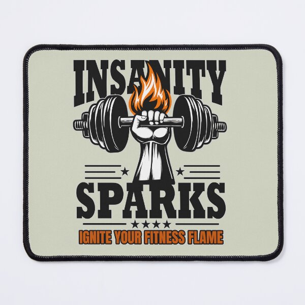 Item preview, Insanity Sparks, Ignite Your Fitness Flame: Workout Graphic designed and sold by Daqomm.