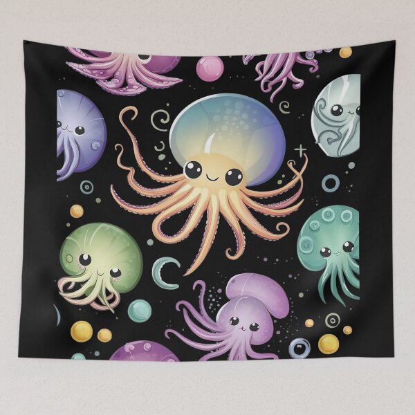 Item preview, The cephalopod print pattern designed and sold by DunuStore.