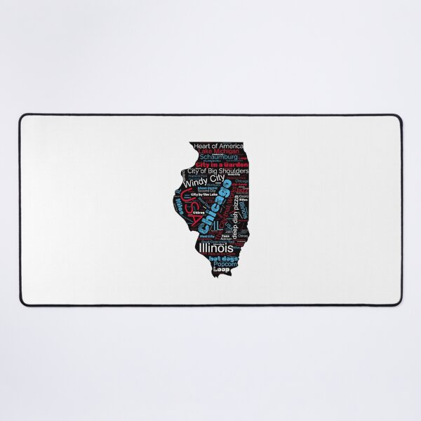 Item preview, Chicago Essence for Chicago Lovers - Illinois Map & Windy City Typography designed and sold by Kubala.