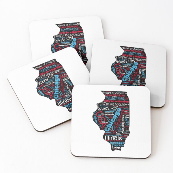Item preview, Chicago Essence for Chicago Lovers - Illinois Map & Windy City Typography designed and sold by Kubala.