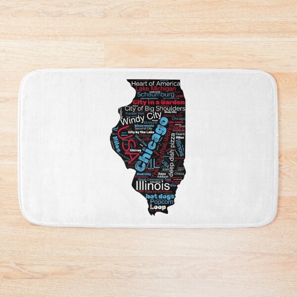 Item preview, Chicago Essence for Chicago Lovers - Illinois Map & Windy City Typography designed and sold by Kubala.