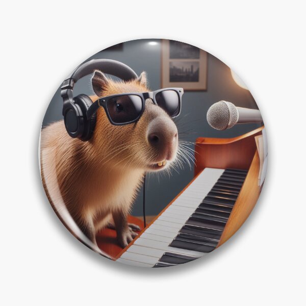 Item preview, Capy the Serious Music Producer1 designed and sold by Capybara Art Lover.