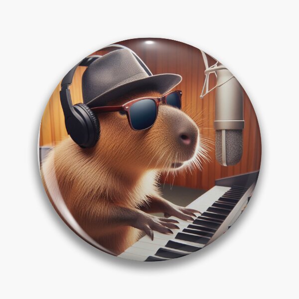 Item preview, Capy the Serious Music Producer2 designed and sold by Capybara Art Lover.
