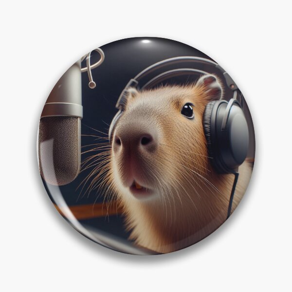 Item preview, Capy the Serious Music Producer6 designed and sold by Capybara Art Lover.