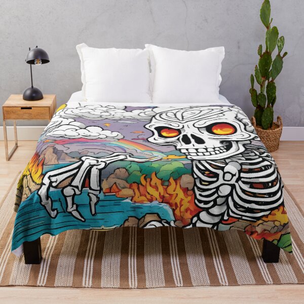 Item preview, Flaming Skeleton Paradise designed and sold by Ashley's Art Shoppe.