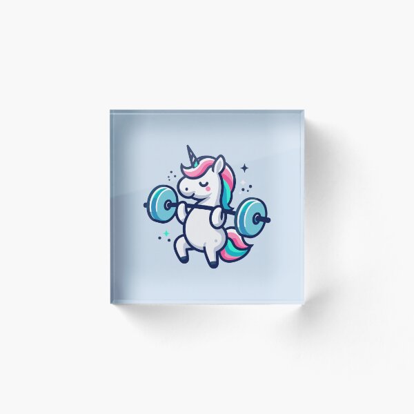Aperçu de l'œuvre Entraînement de licorne d'haltérophilie - Entraînez-vous dur pour le fitness créée et vendue par Daqomm.