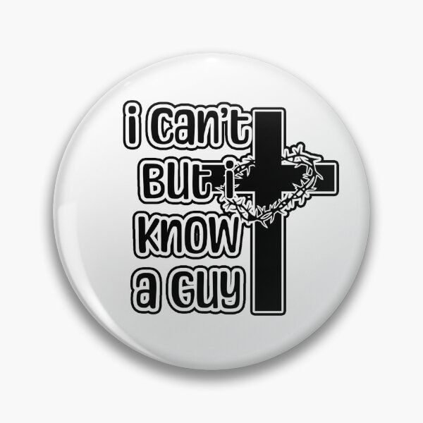 Item preview, I Can't But I Know A Guy  gift for him gift for her easter gift Christmas gift Jesus Cross Funny Christian Quote  designed and sold by JanderraDesigns.