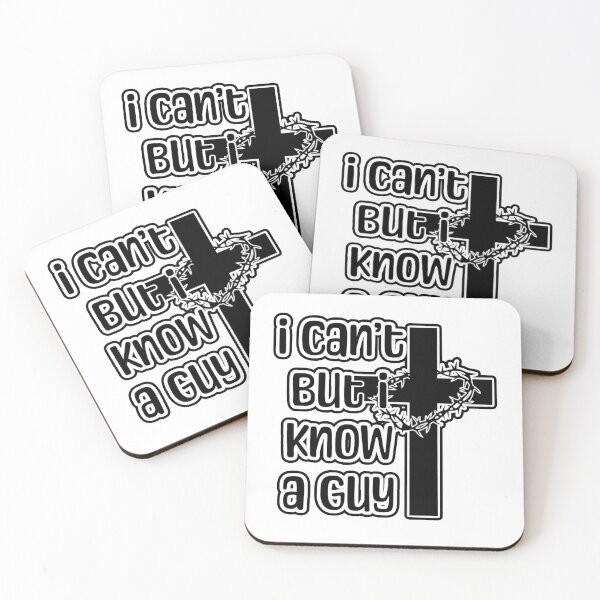 Item preview, I Can't But I Know A Guy  gift for him gift for her easter gift Christmas gift Jesus Cross Funny Christian Quote  designed and sold by JanderraDesigns.