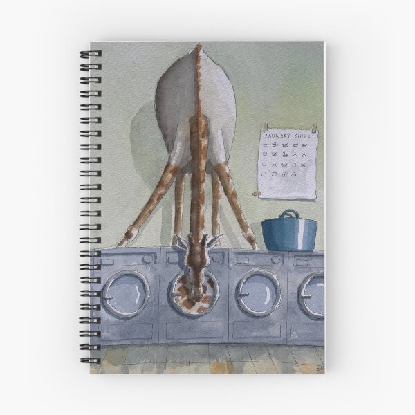 Item preview, Giraffe at the laundrette designed and sold by SketchingDoctor.