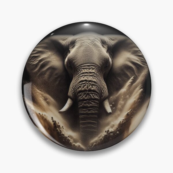Item preview, WILD DUSTY ELEPHANT  designed and sold by johnnyssandart.