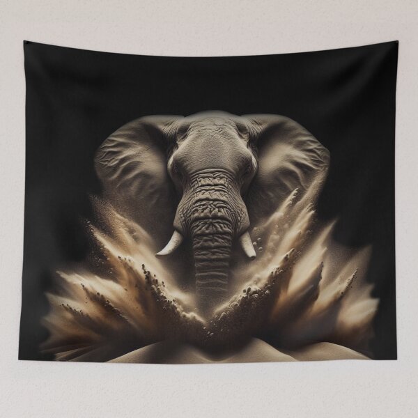 Item preview, WILD DUSTY ELEPHANT  designed and sold by johnnyssandart.