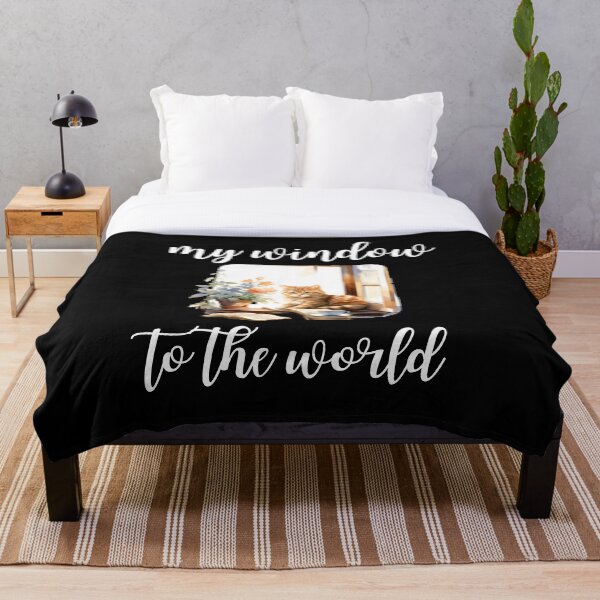 Item preview, My window to the world cats funny gifts for cat lovers bookworms books morning coffee designed and sold by MalwaLand.