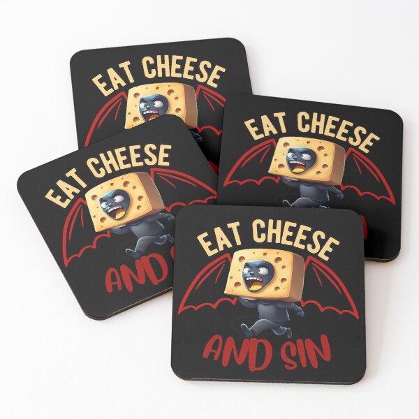 Item preview, eat cheese and sin designed and sold by darkthings design.