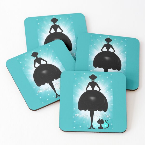 Artikelvorschau, Dame und Katze - Silhouette entworfen und verkauft von Shirley cute art .