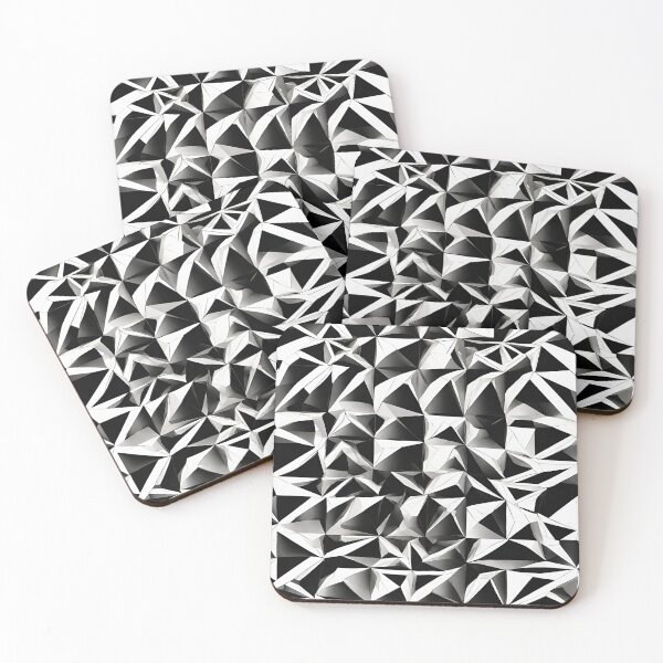 Item preview, Lover Black and White Geometric Artwork designed and sold by VivaFy.