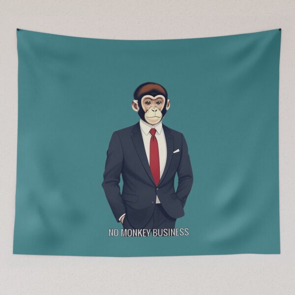 Item preview, No Monkey Business  designed and sold by BlackSheeper.