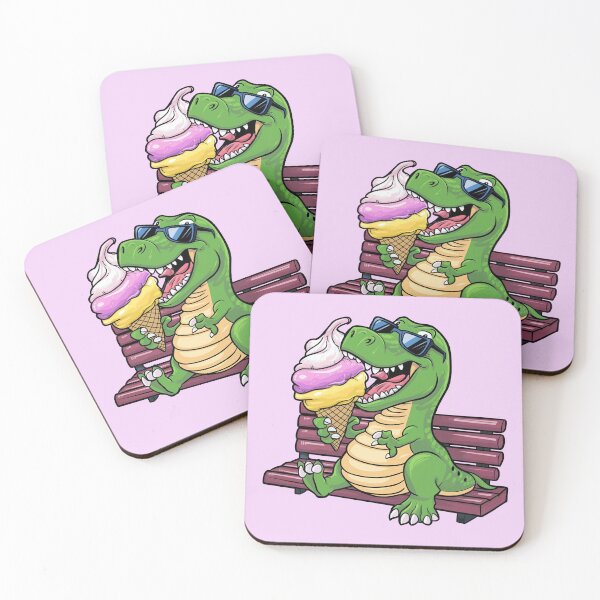 Item preview, The darkest dinosaur plays with ice cream. designed and sold by winaidigidesign.
