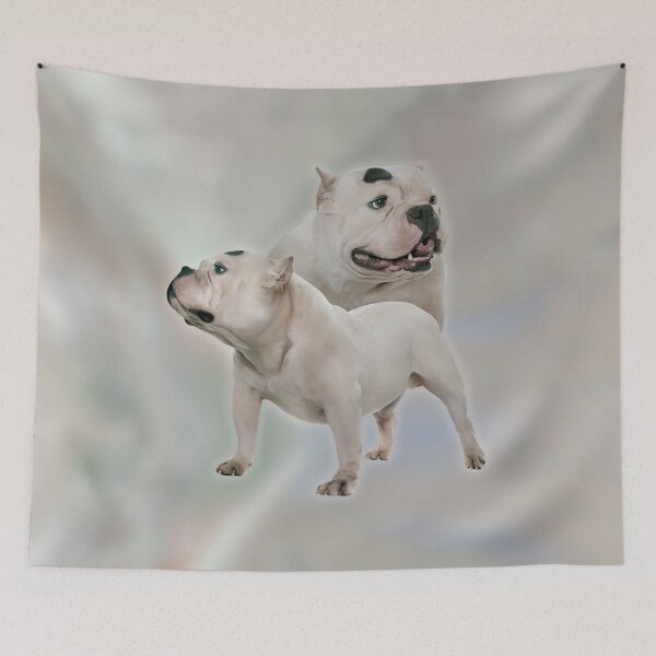 Item preview, White American Bully designed and sold by k9printart.