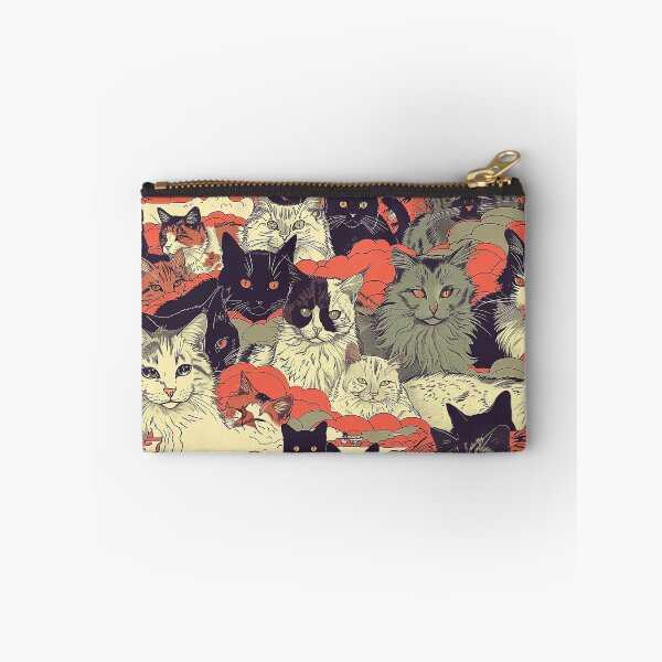 Item preview, Whimsical Cats Seamless Pattern - Embrace Companionship with a Dash of Edginess designed and sold by 33wolvesdesigns.