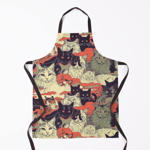 Item preview, Whimsical Cats Seamless Pattern - Embrace Companionship with a Dash of Edginess designed and sold by 33wolvesdesigns.