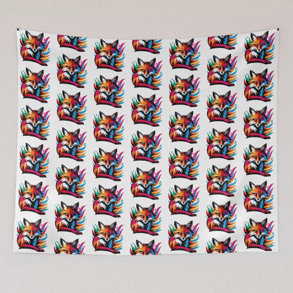 Item preview, Foxy Colorful Fox designed and sold by luckyredskittle.